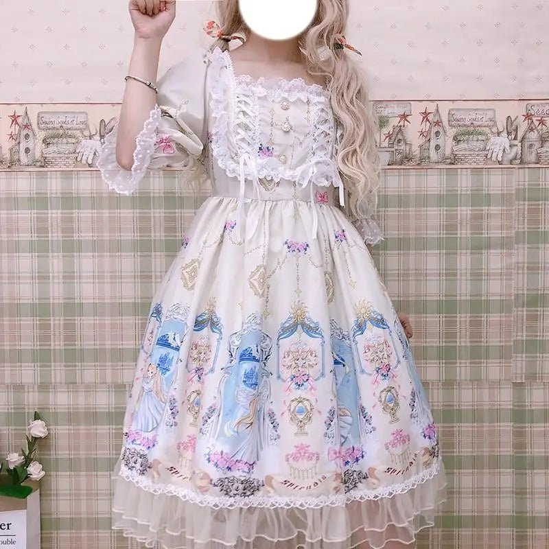 Celestial Angel Symphony Lolita Dress for Ethereal Fashion Lovers - Cosparty