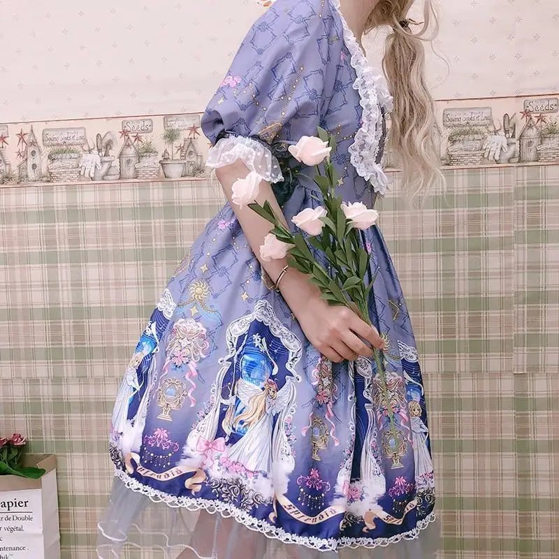 Celestial Angel Symphony Lolita Dress for Ethereal Fashion Lovers - Cosparty