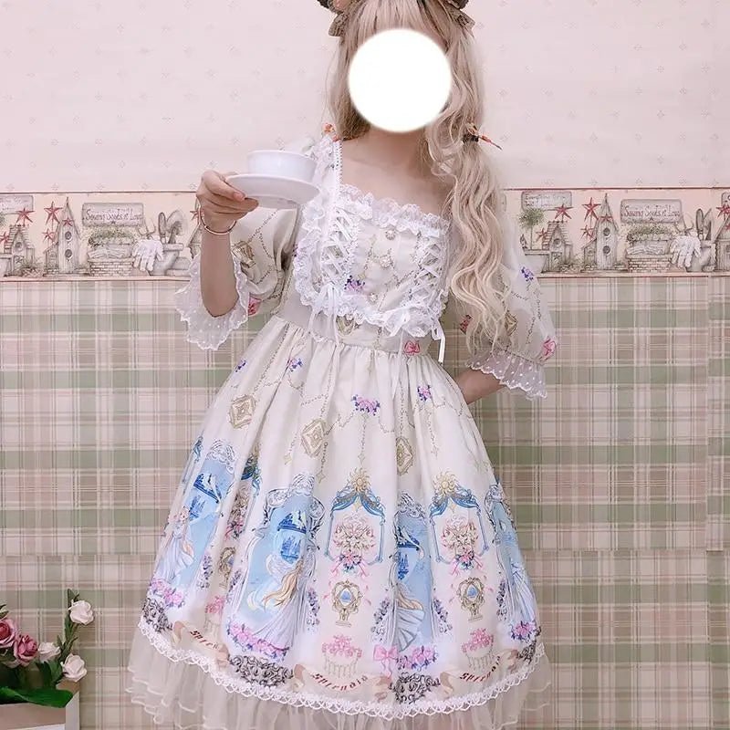 Celestial Angel Symphony Lolita Dress for Ethereal Fashion Lovers - Cosparty