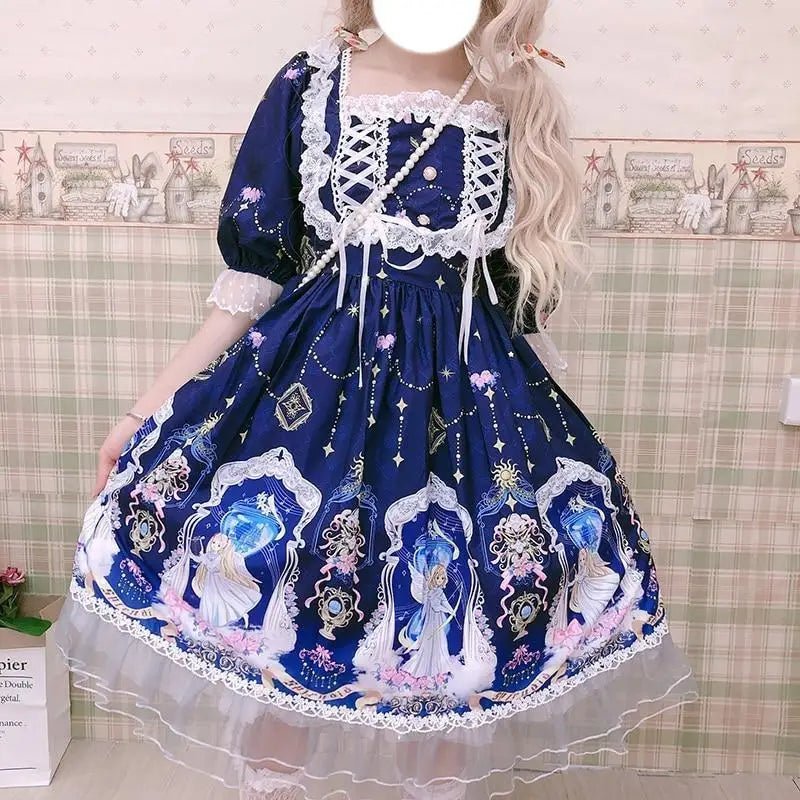 Celestial Angel Symphony Lolita Dress for Ethereal Fashion Lovers - Cosparty