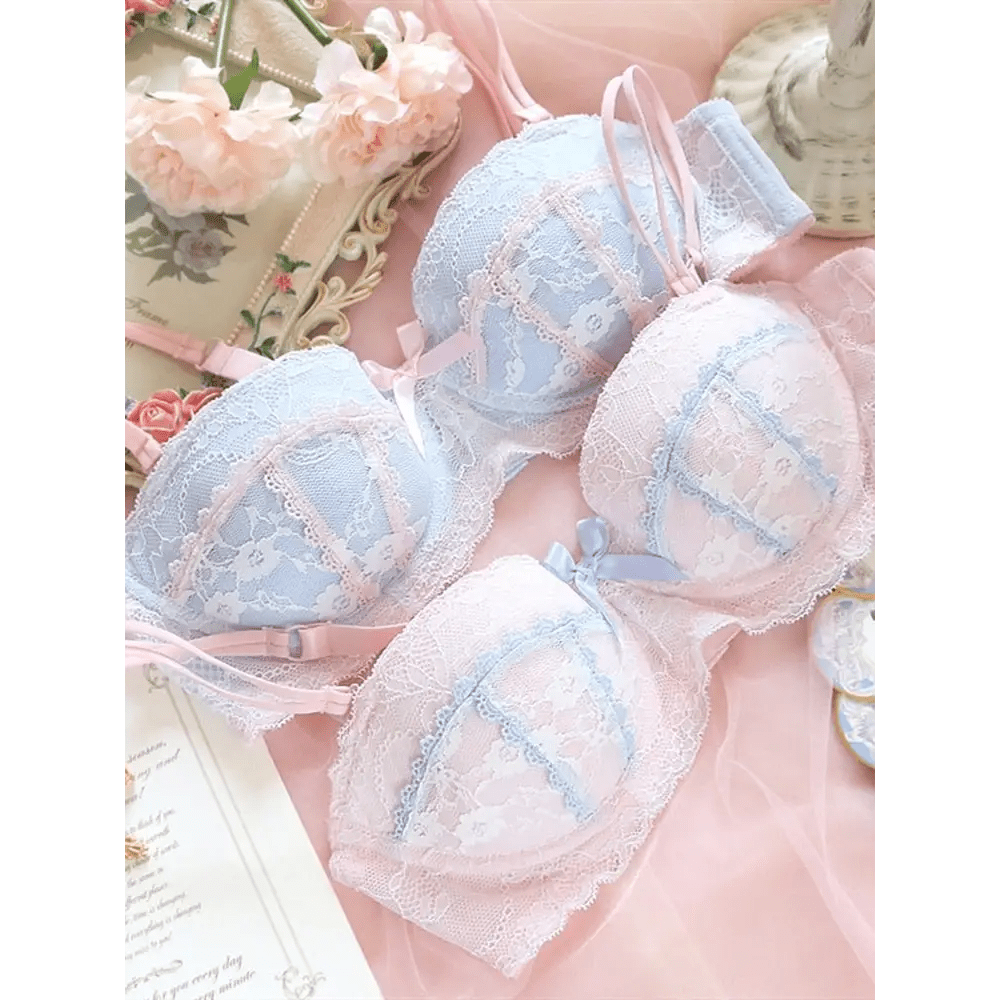 Charming Pink or Blue Neko Maid Lingerie Set for Little Ones - Cosparty