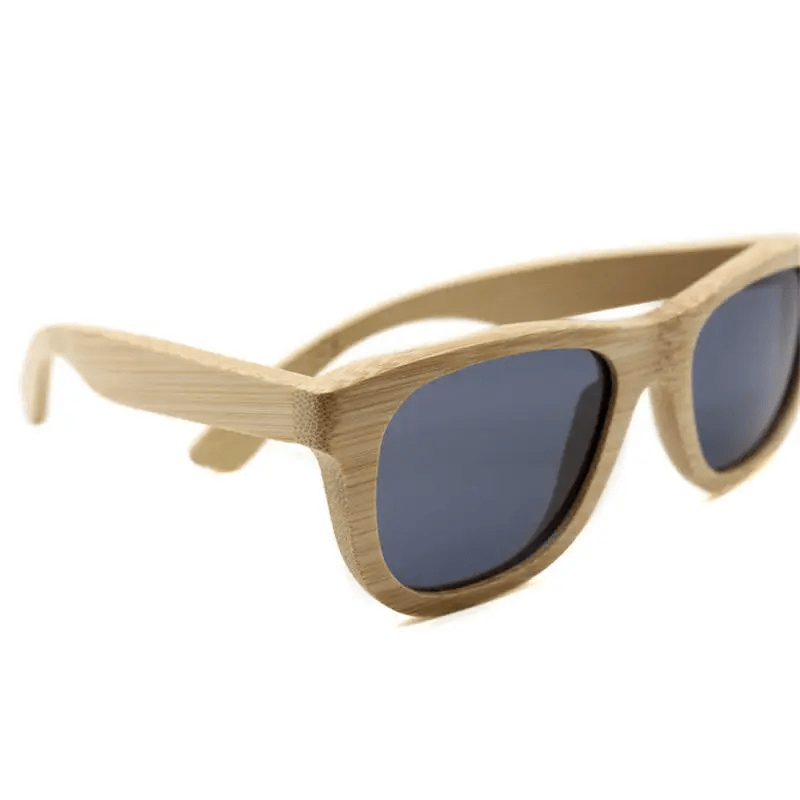 Chic Bamboo Wood Sunglasses for Style and UV Protection - Cosparty