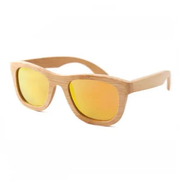Chic Bamboo Wood Sunglasses for Style and UV Protection - Cosparty
