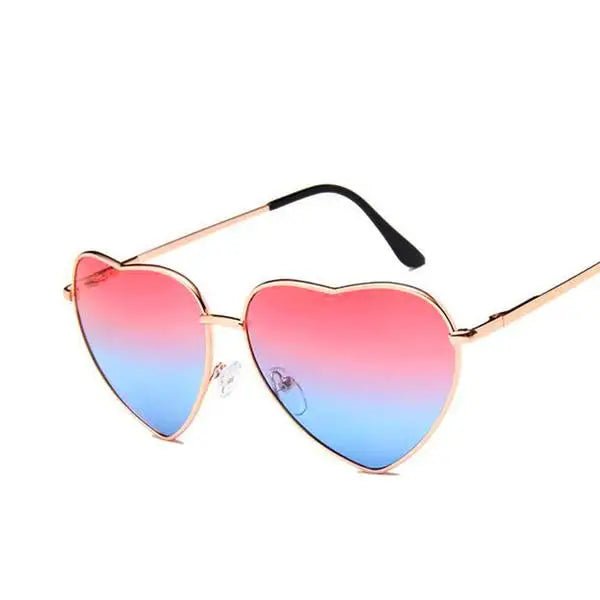 Chic Heart Shaped Aviator Sunglasses in Various Colors - Cosparty