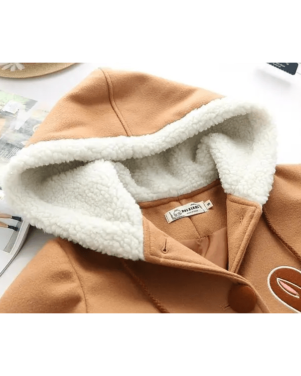 Chocolaty Brown Lolita Inspired Winter Jacket - Cosparty