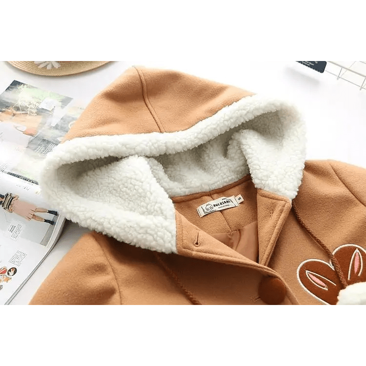 Chocolaty Brown Lolita Inspired Winter Jacket - Cosparty