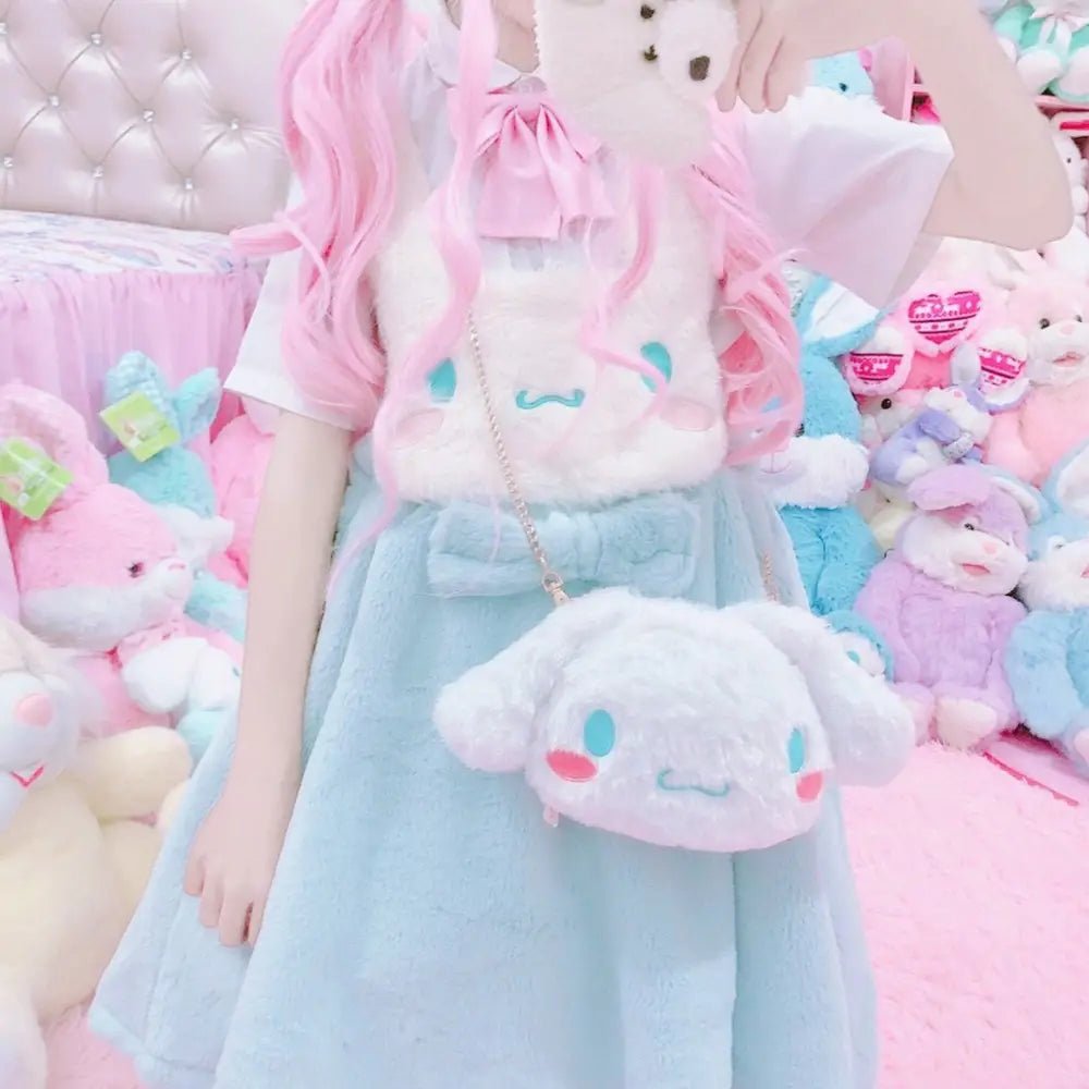 Cinnamoroll Plush Puppy Handbag for Fairy - Kei Style Outfits - Cosparty