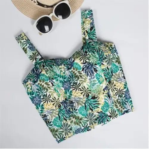 Classy Summer Crop Top Camisole with Built - In Support - Cosparty