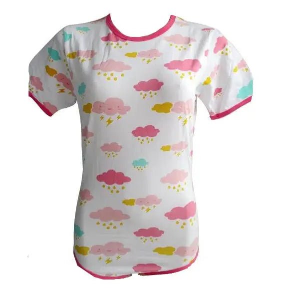 Cloudy Sky Adult Onesie with Snap Crotch for Kawaii Relaxation - Cosparty
