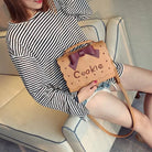 Cookie Biscuit - Shaped Handbag with Quality Gold Hardware and Embroidery - Cosparty