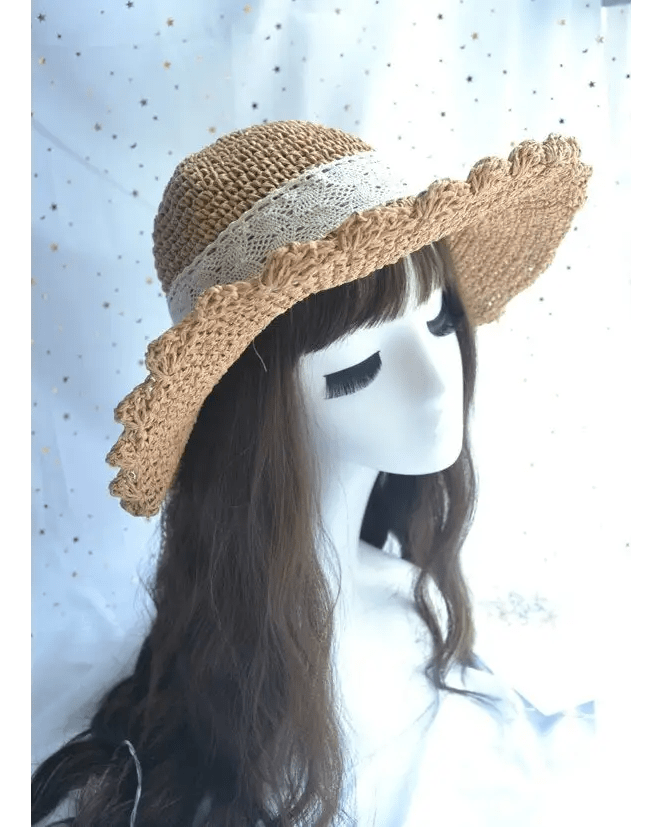Country Maiden Sun Hat in High - Quality Tweed for Cottagecore Style - Cosparty