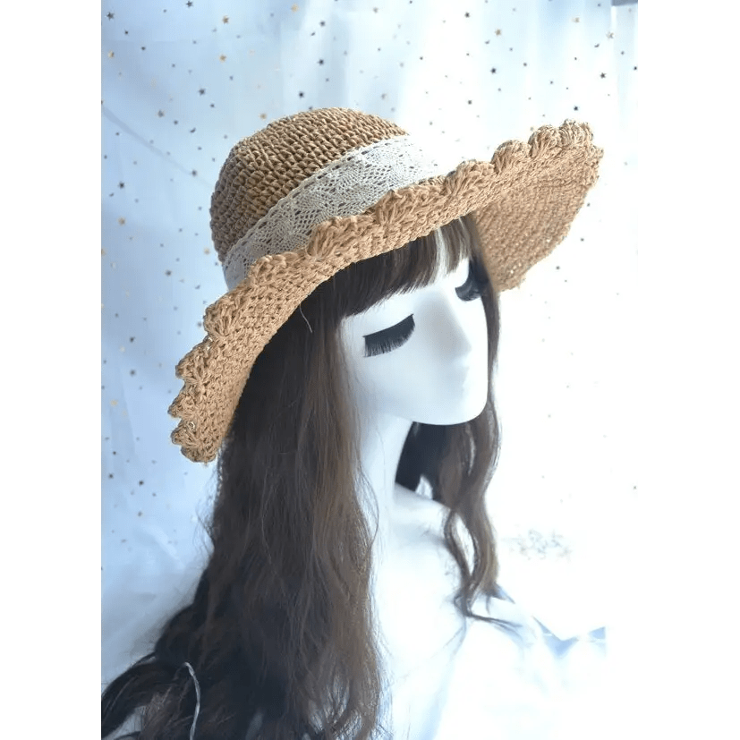 Country Maiden Sun Hat in High - Quality Tweed for Cottagecore Style - Cosparty