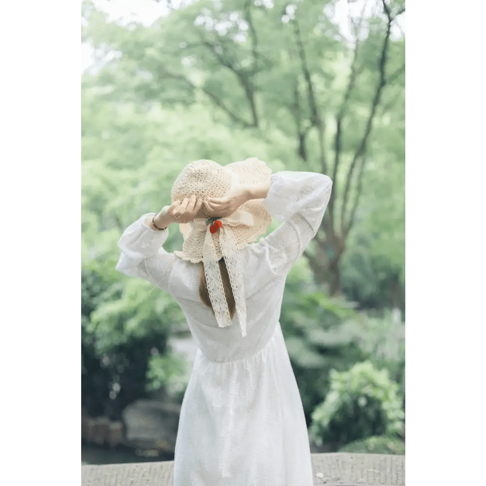 Country Maiden Sun Hat in High - Quality Tweed for Cottagecore Style - Cosparty