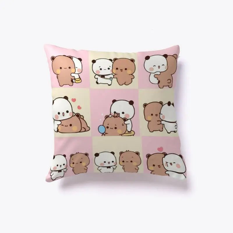 Cozy Dudu and Bubu Pillows 12x12 Inch for Fans Tumble Dry Low - Cosparty
