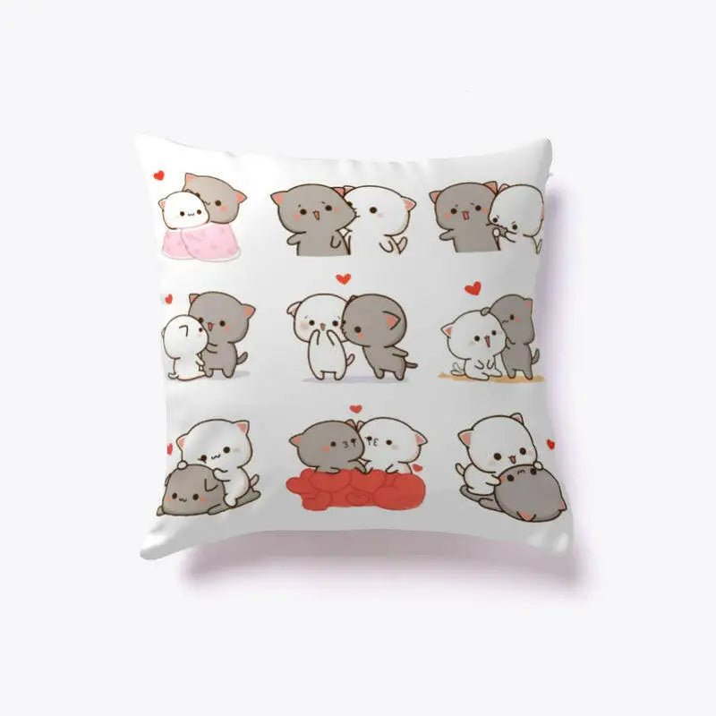 Cozy Dudu and Bubu Pillows 12x12 Inch for Fans Tumble Dry Low - Cosparty