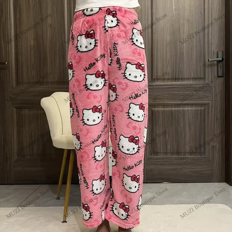 Cozy Holiday Kitty Pajama Pants for Ultimate Comfort - Cosparty