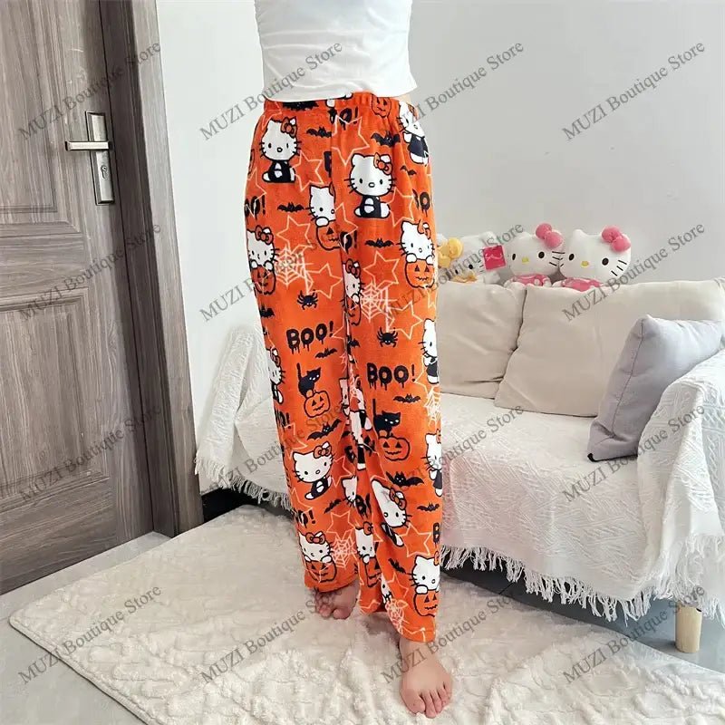 Cozy Holiday Kitty Pajama Pants for Ultimate Comfort - Cosparty