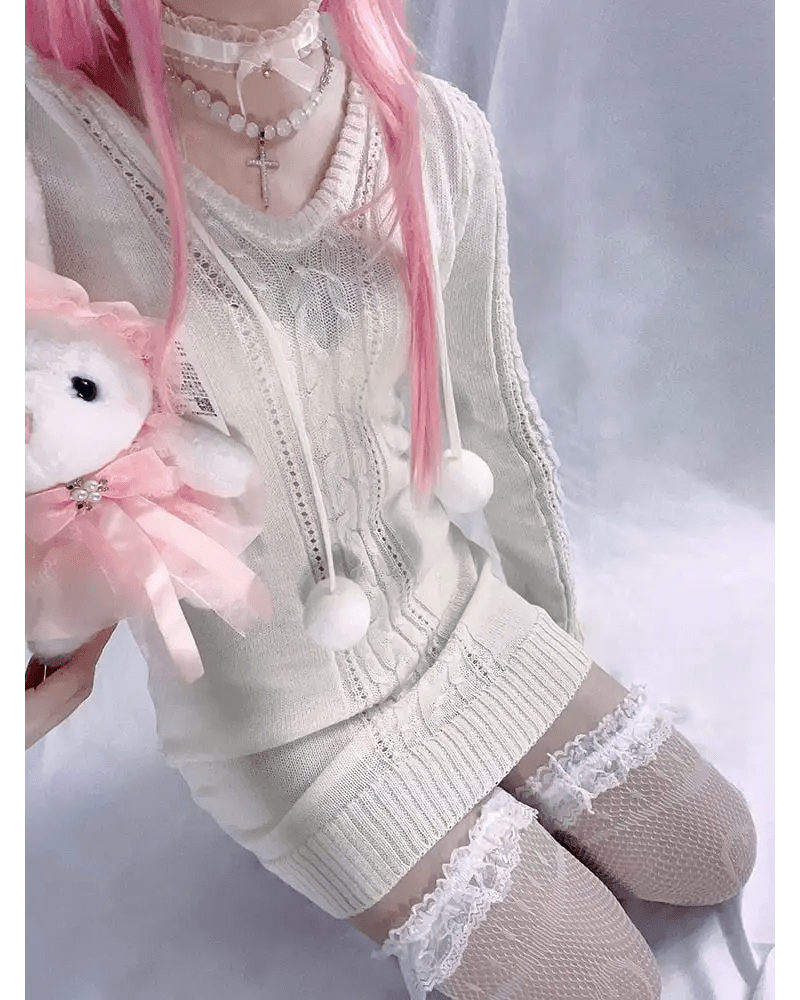 Cozy Knit Sweater Dress for Stylish Comfort Year - Round - Cosparty