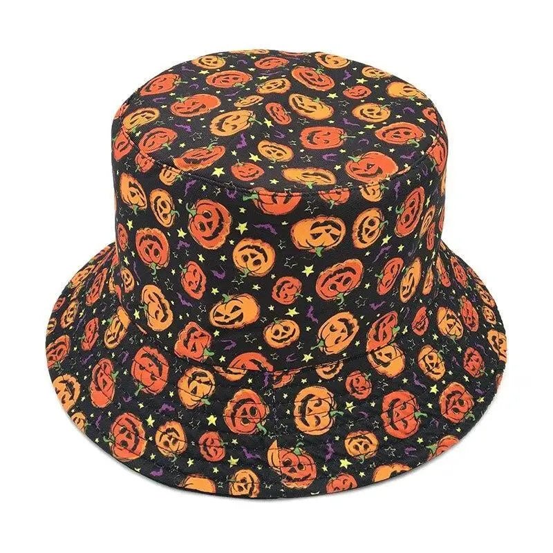 Creepy Cute Jack - o - Lantern Pumpkin Bucket Hat for Halloween Kawaii Style - Cosparty