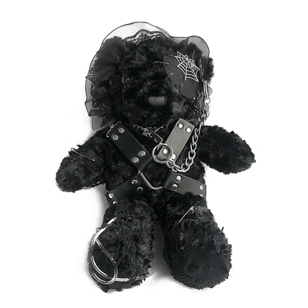 Creepy Cute Teddy Bear Messenger Bag in Gothic Style - Cosparty
