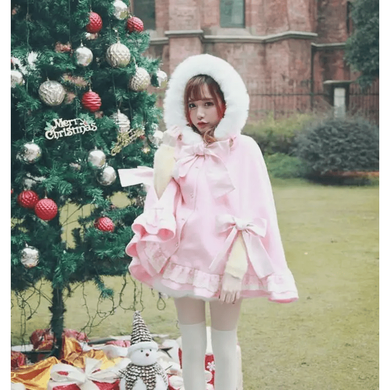 Crimson Red Lolita Winter Jacket Now in Stock org New Condition - Cosparty