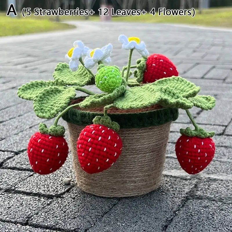 Crochet Strawberry Plants for Whimsical Home Decor - Cosparty