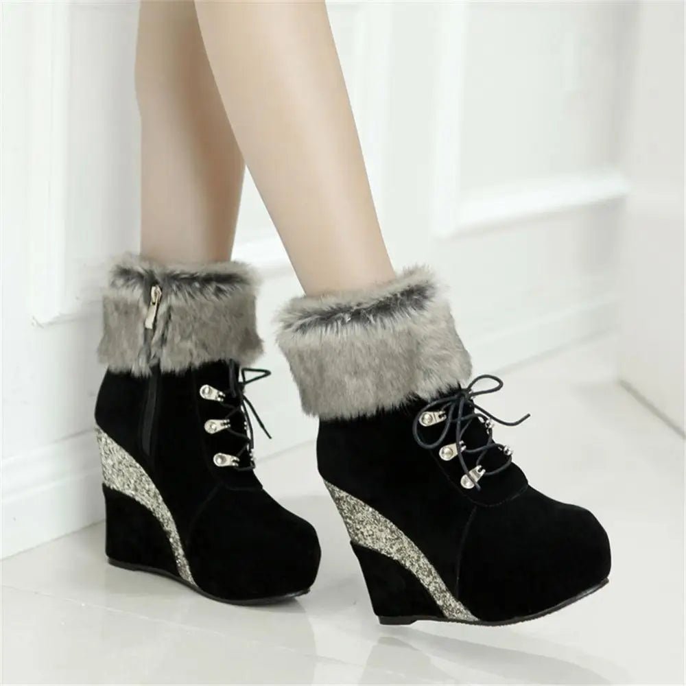 Cruelty - Free Wedge Booties for Your Winter Wardrobe Org Instock - Cosparty