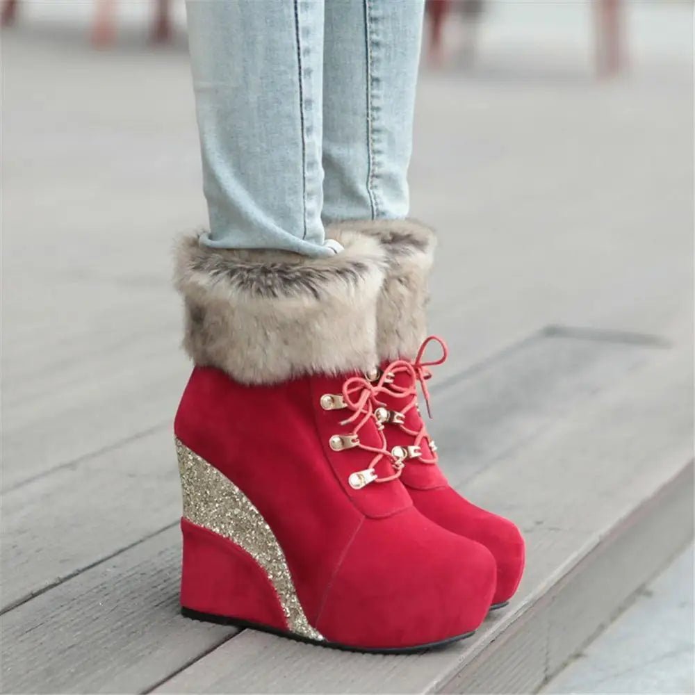 Cruelty - Free Wedge Booties for Your Winter Wardrobe Org Instock - Cosparty