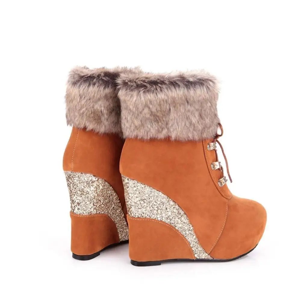 Cruelty - Free Wedge Booties for Your Winter Wardrobe Org Instock - Cosparty