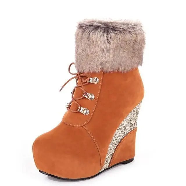 Cruelty - Free Wedge Booties for Your Winter Wardrobe Org Instock - Cosparty