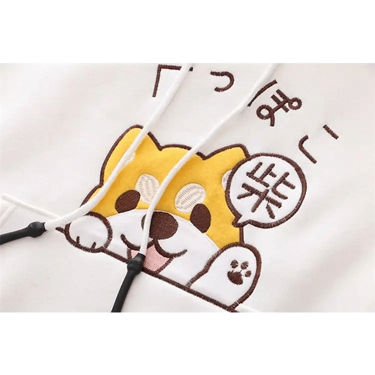 Cute Corgi Puppy Dog Hoodie for Kawaii Fashion Lovers - Cosparty