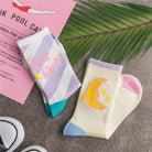 Cute Fairy Kei Moon Socks for Magical Girl Anime Aesthetic - Cosparty