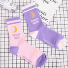 Cute Fairy Kei Moon Socks for Magical Girl Anime Aesthetic - Cosparty