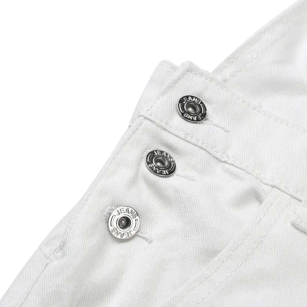 Cute Full Length Overalls in White or Black - Cosparty