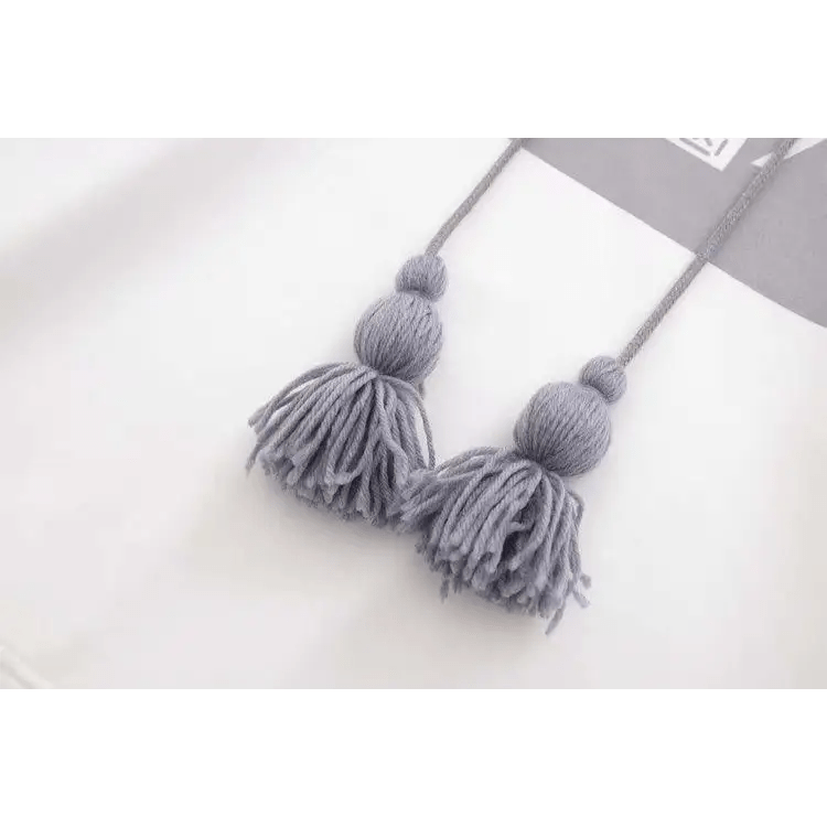 Cute Grey Baby Hoodie with Striped Layered Sleeves - Cosparty