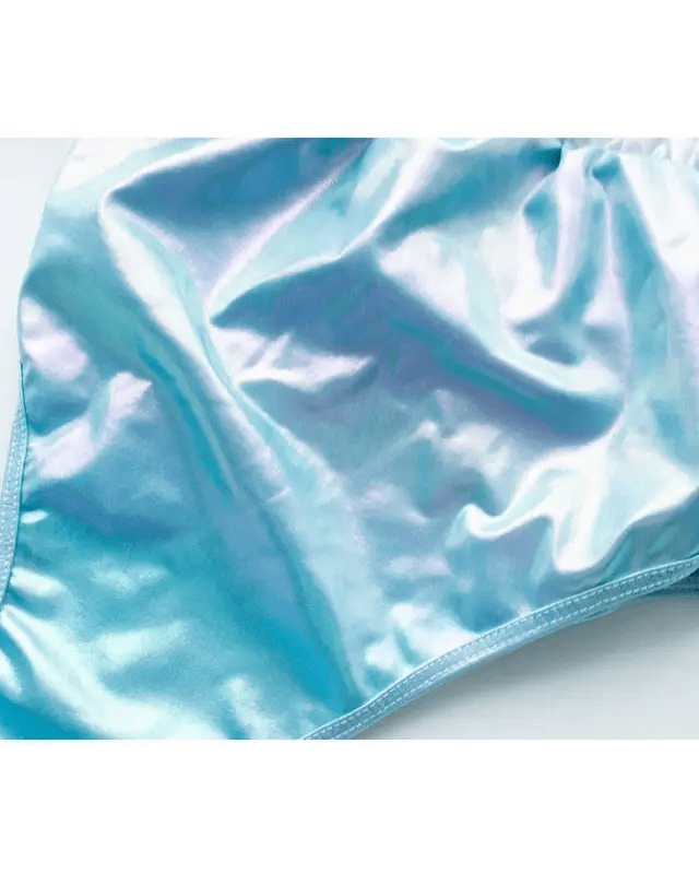 Cute Holographic Blue Maid Adult Jumpsuit for Everyday Wear - Cosparty