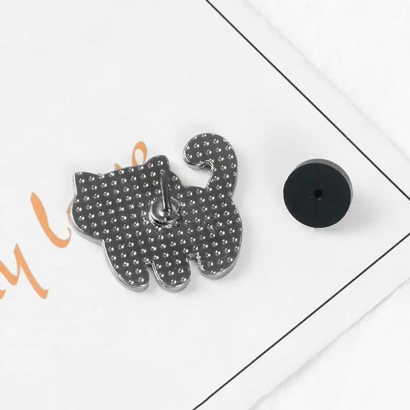 Cute Kitten Booty Enamel Pins for Neko Lovers - Cosparty
