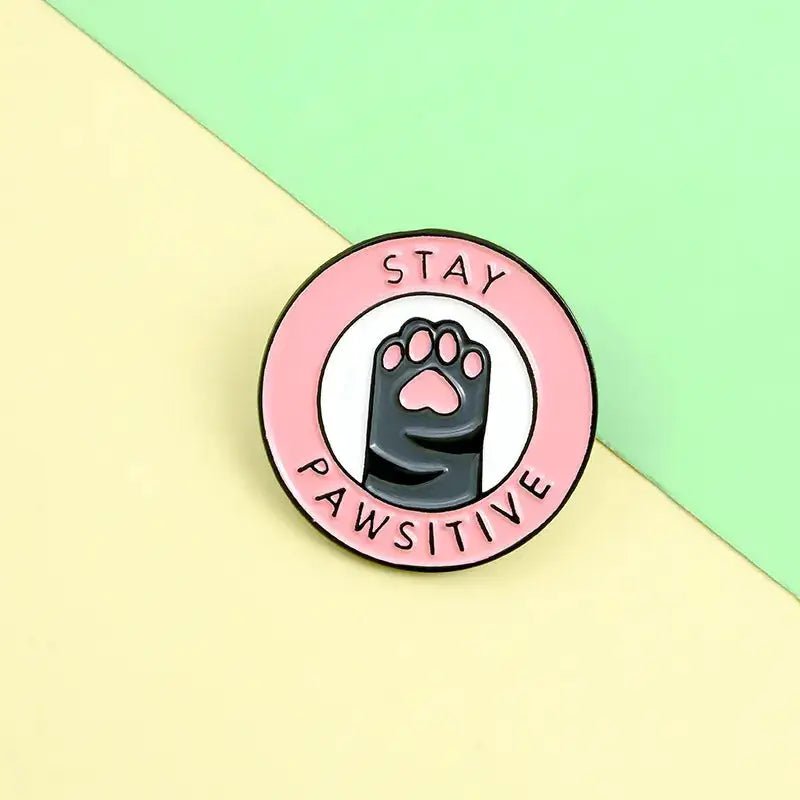 Cute Kitten Paws Enamel Pins Collection with Adorable Paw Prints - Cosparty