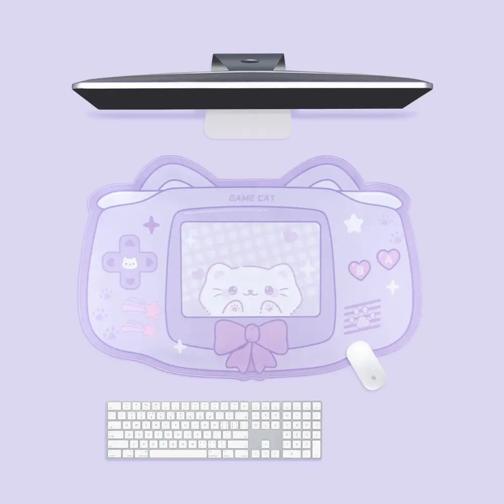 Cute Kitten Sakura Cat Gaming Mousepad for Kawaii Decor - Cosparty