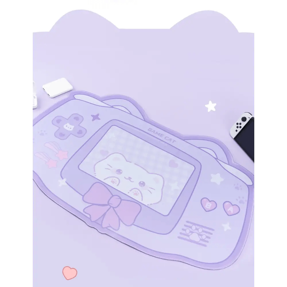 Cute Kitten Sakura Cat Gaming Mousepad for Kawaii Decor - Cosparty