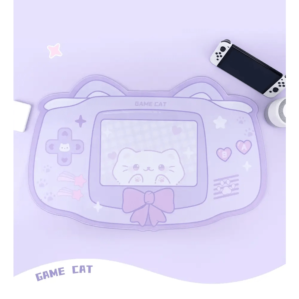 Cute Kitten Sakura Cat Gaming Mousepad for Kawaii Decor - Cosparty