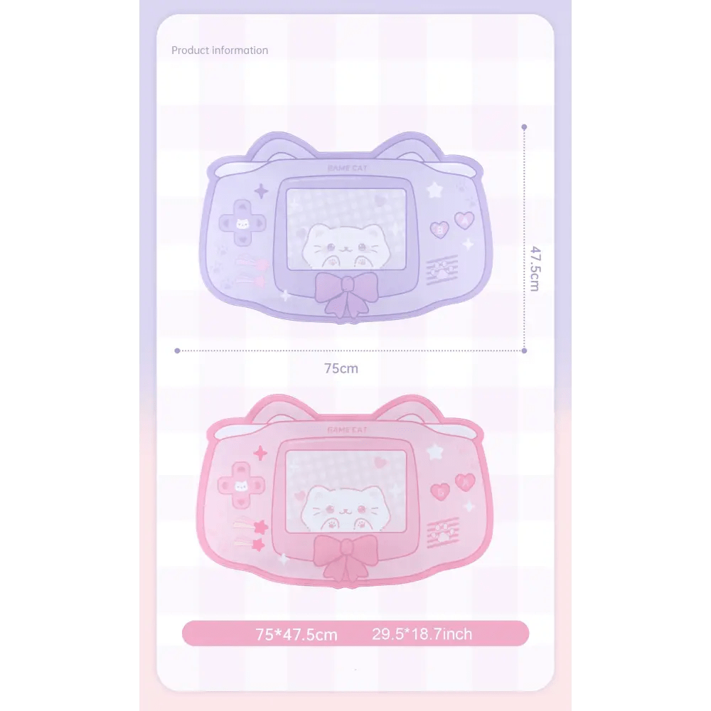 Cute Kitten Sakura Cat Gaming Mousepad for Kawaii Decor - Cosparty