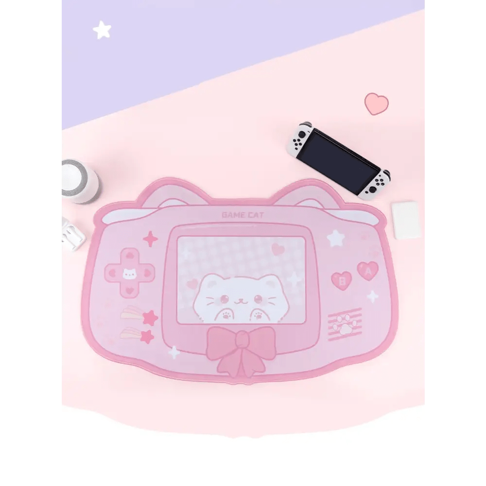 Cute Kitten Sakura Cat Gaming Mousepad for Kawaii Decor - Cosparty
