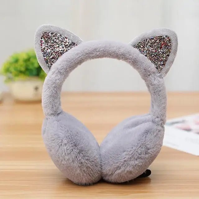 Cute Pastel Cat Ear Ear Muffs for Winter Comfort - Cosparty