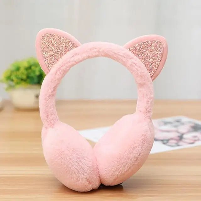Cute Pastel Cat Ear Ear Muffs for Winter Comfort - Cosparty