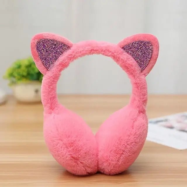 Cute Pastel Cat Ear Ear Muffs for Winter Comfort - Cosparty