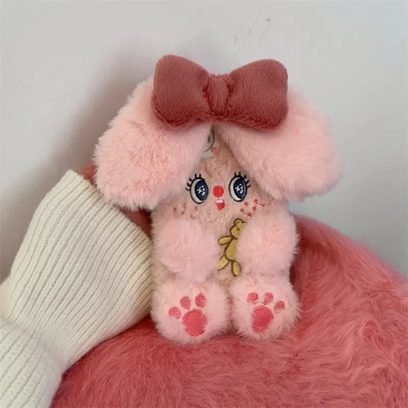Cute Pink Fuzzy Baby Bunny iPhone Case for Kawaii Lovers - Cosparty