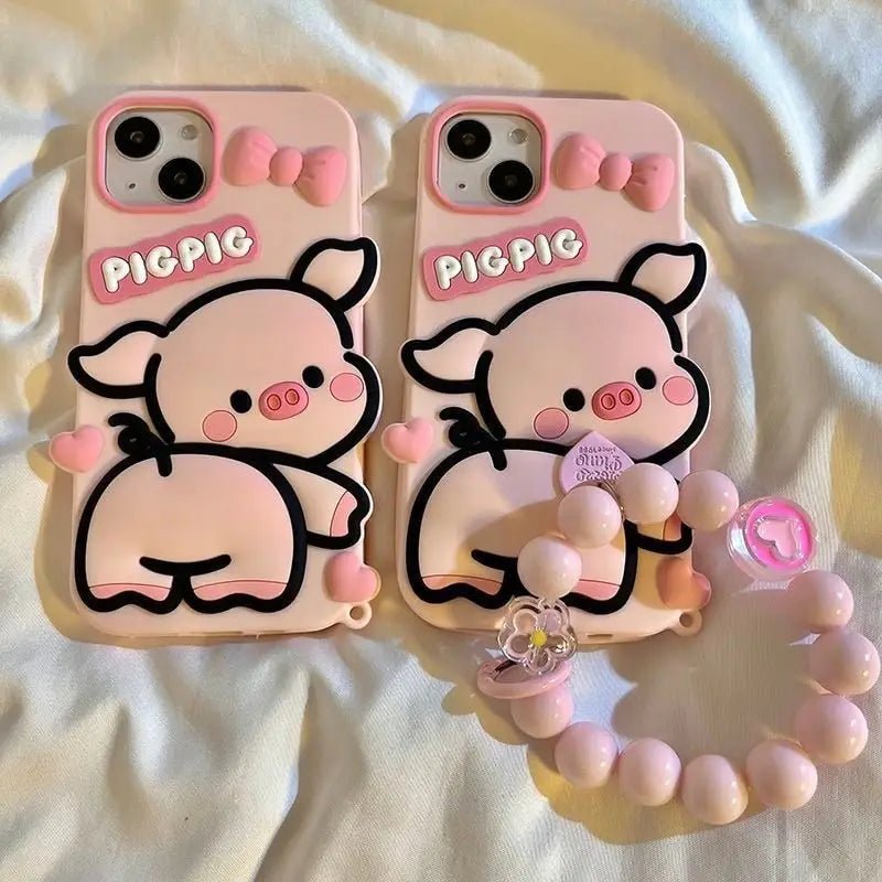 Cute Pink Piggy iPhone Case for Kawaii Lovers - Cosparty