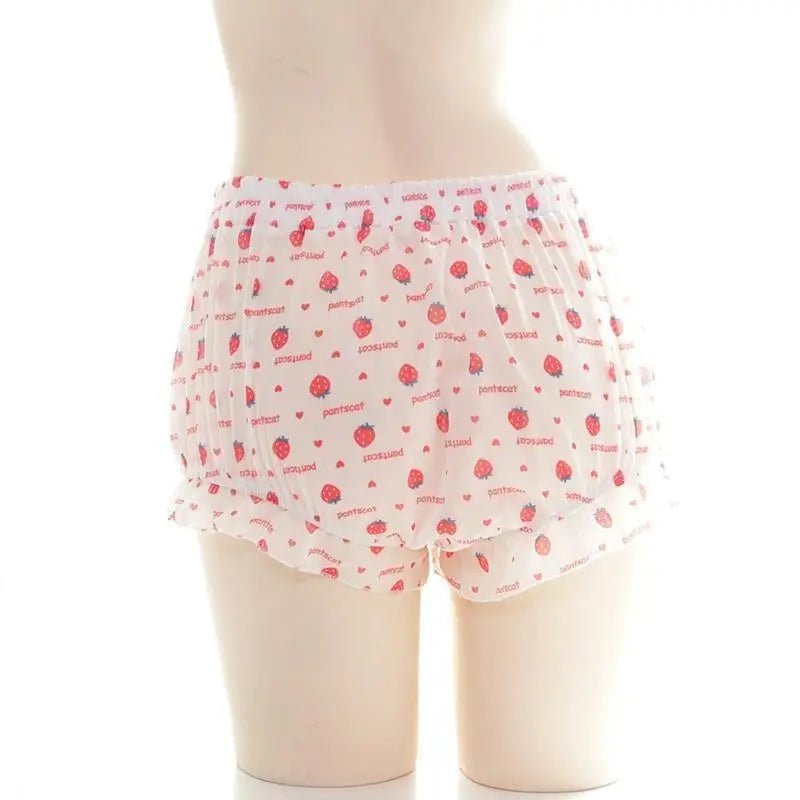 Cute Strawberry Bloomer Shorts for Youthful Fashion and Comfort - Cosparty