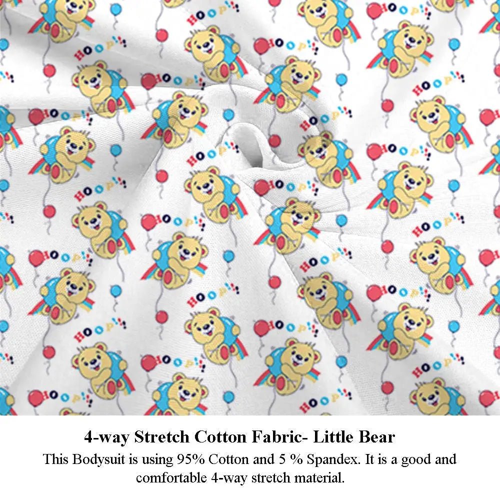 Cute Teddy Bear Adult Onesie with Baby Blue Trim - Cosparty